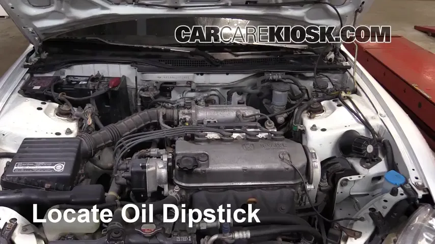 1994 Honda Civic del Sol S 1.5L 4 Cyl. Oil Check Oil Level